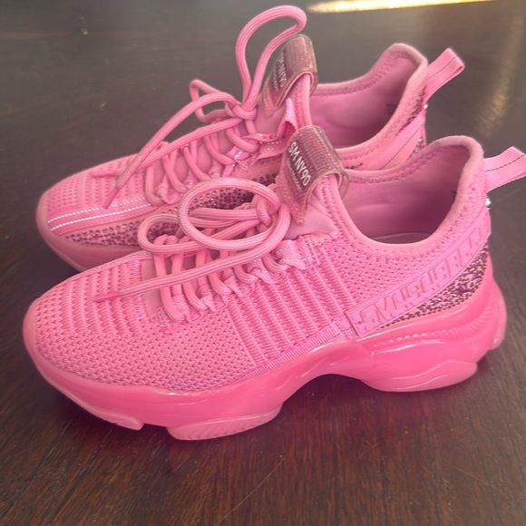 Steve Madden Pink SM NY 90 active fun fab embellished with bling!! - Picture 1 of 13
